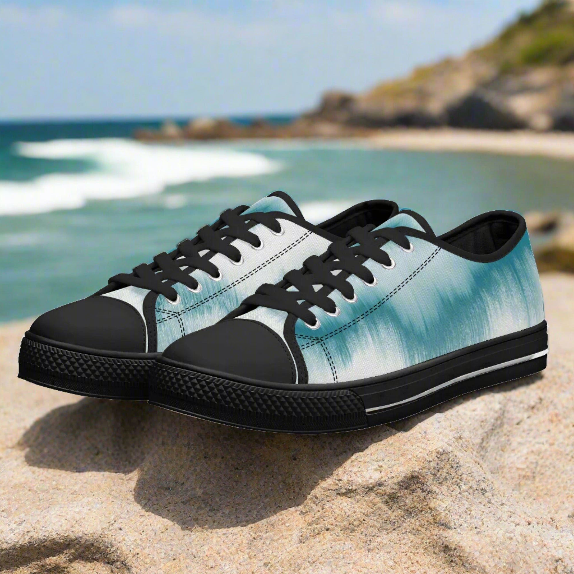 Teal shops canvas shoes