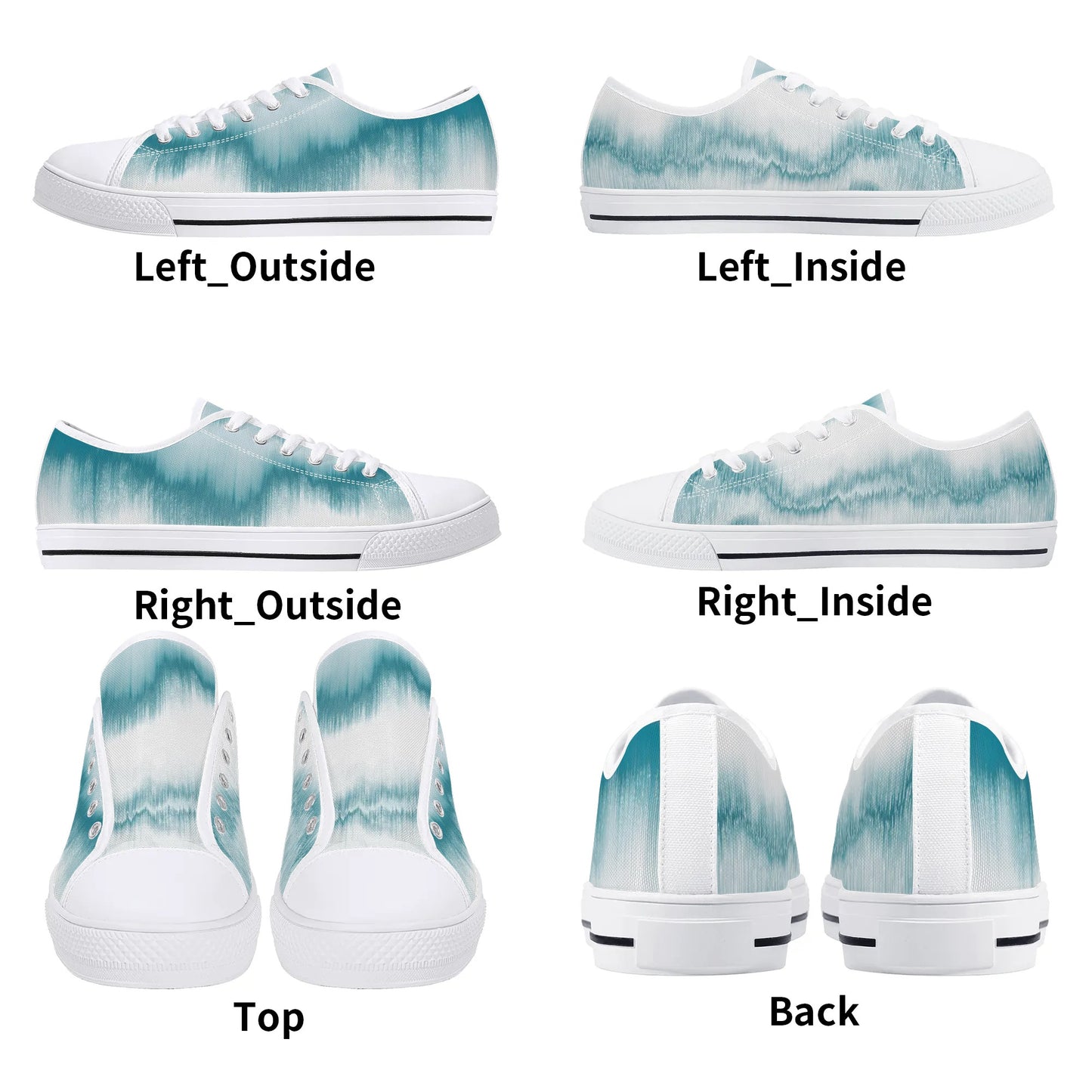 Ocean Breeze Low Top Canvas Shoes - Women