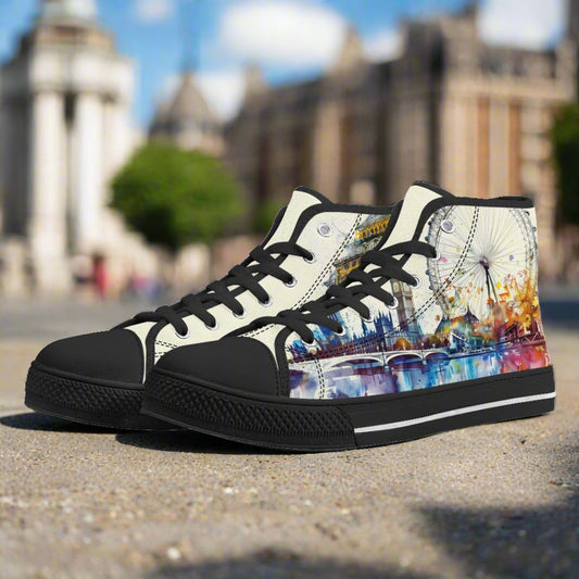 London Lights High Top Canvas Shoes - Women