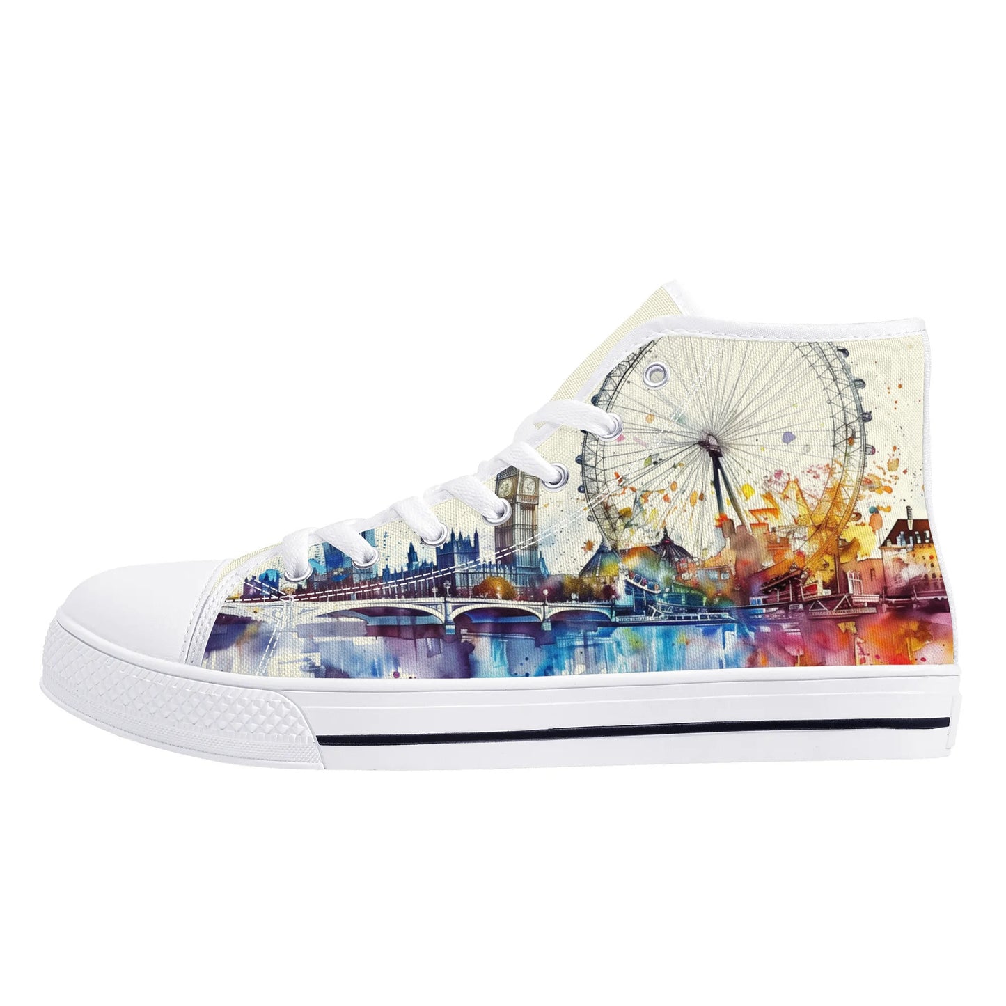 London Lights High Top Canvas Shoes - Men