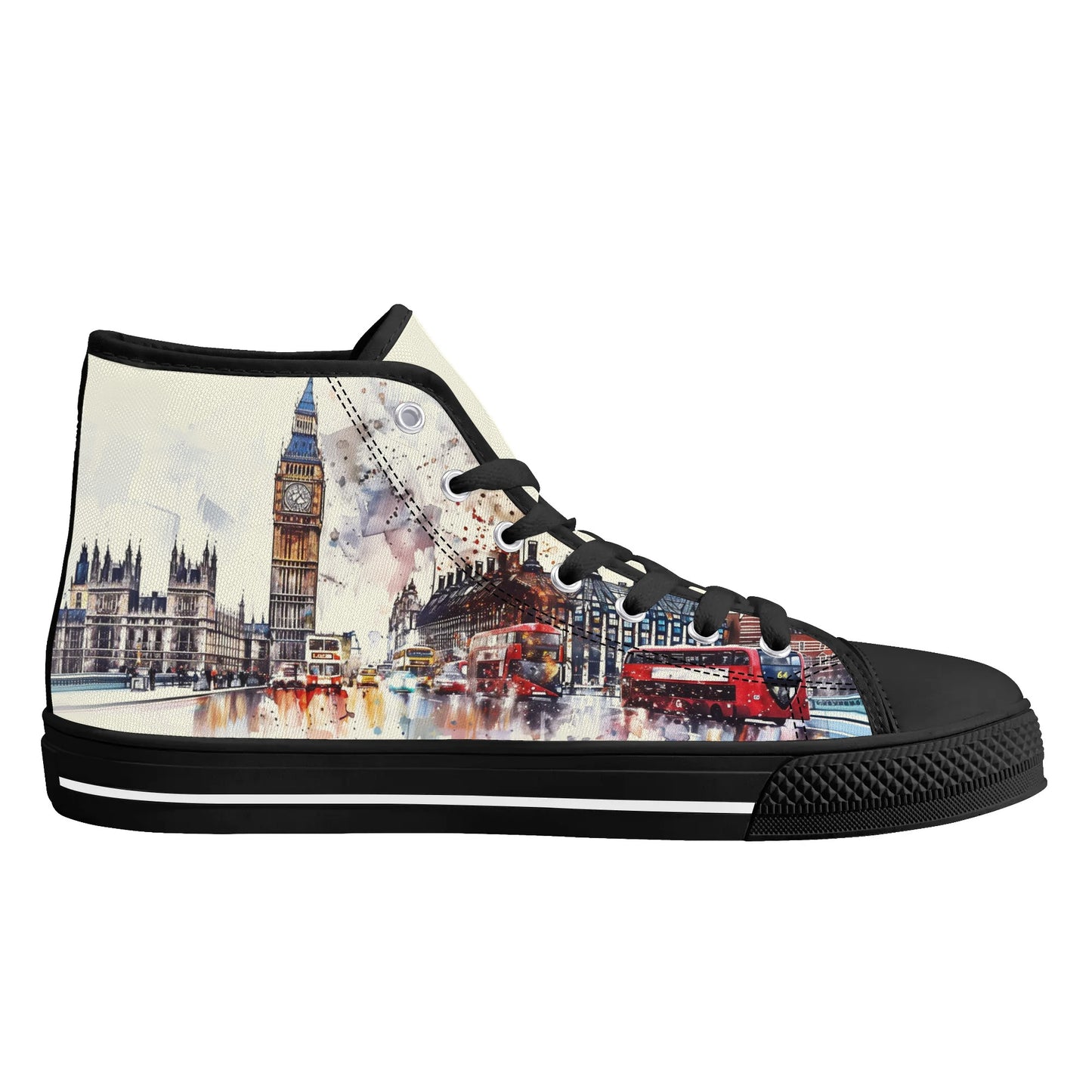 London Lights High Top Canvas Shoes - Men