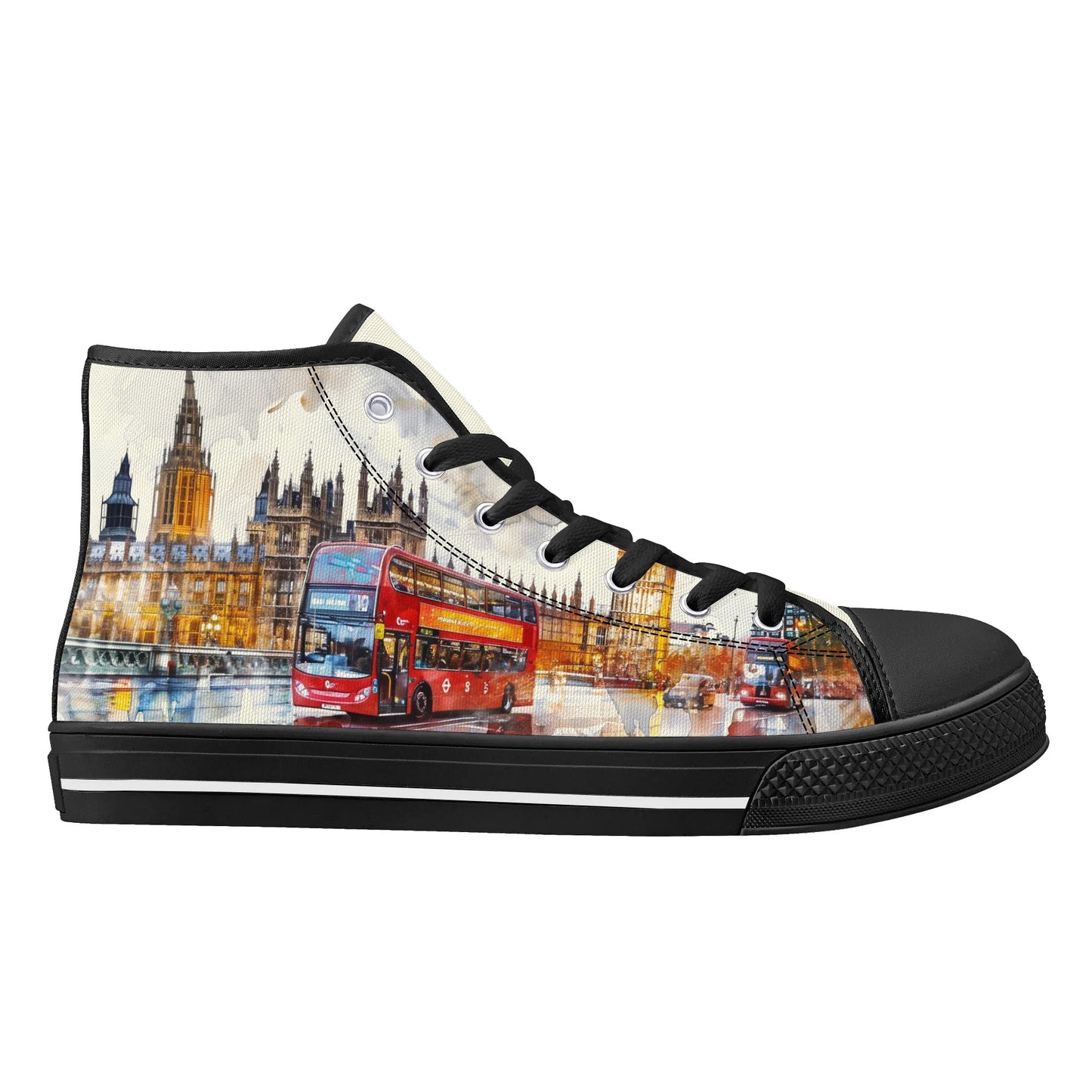 London Lights High Top Canvas Shoes - Men