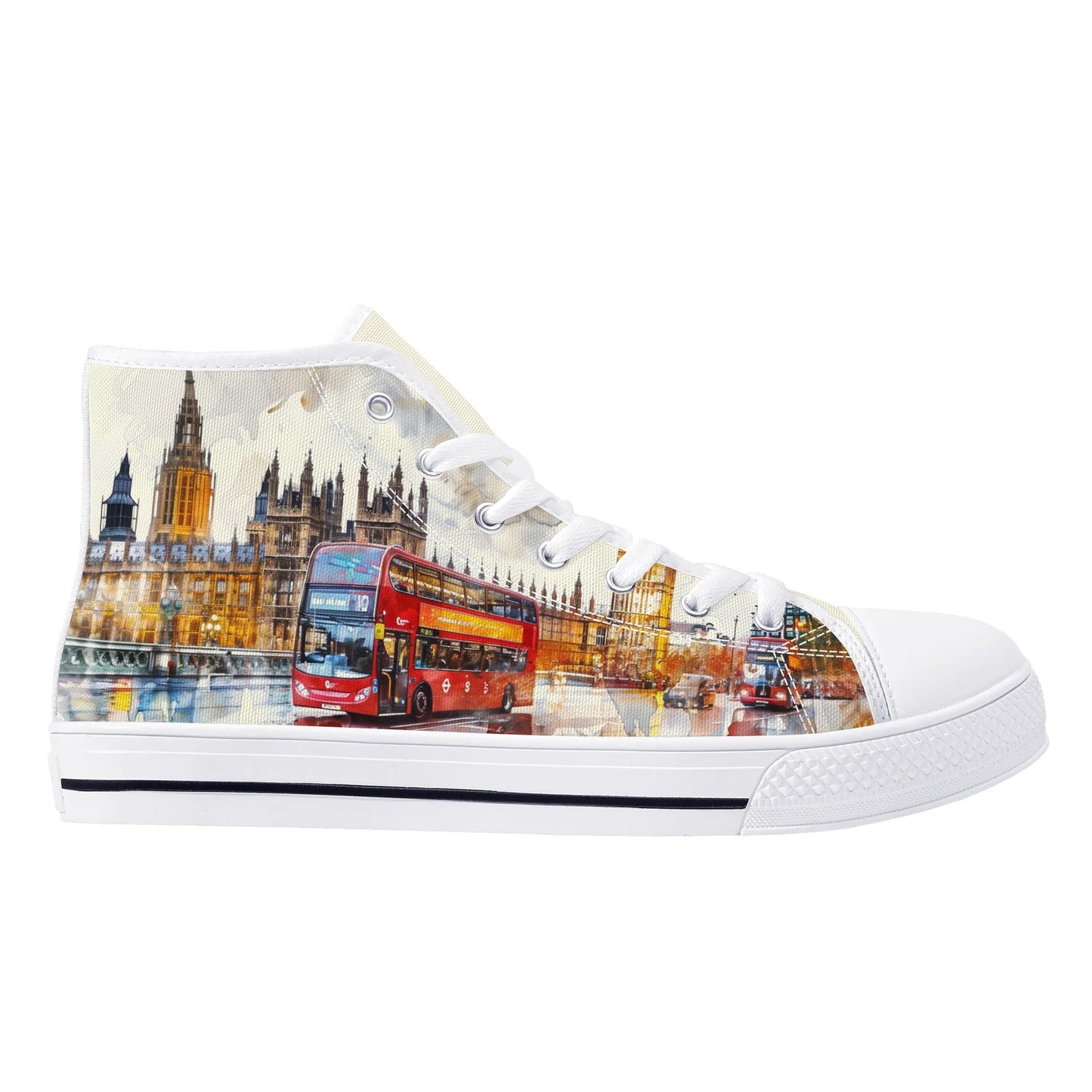 London Lights High Top Canvas Shoes - Men