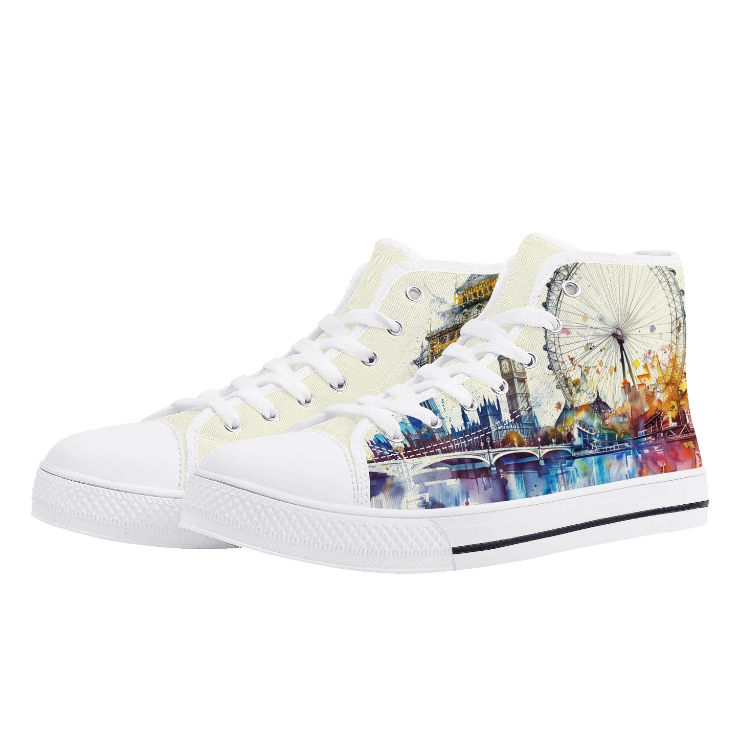 London Lights High Top Canvas Shoes - Men