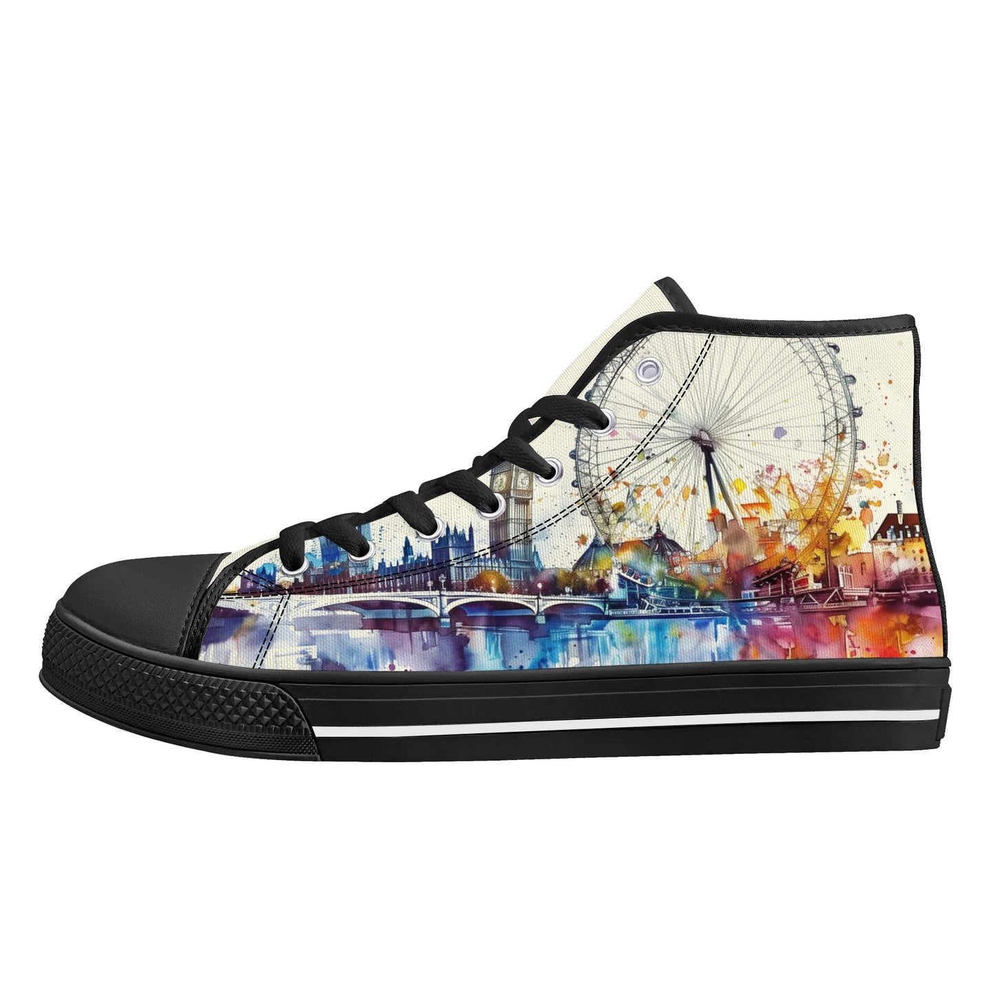 London Lights High Top Canvas Shoes - Men