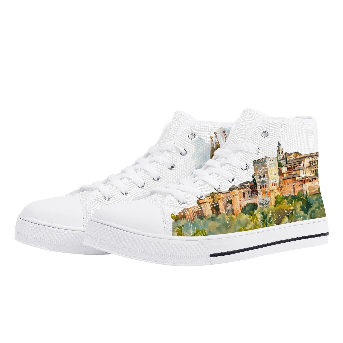 Spain Heritage High Top Canvas Shoes - Women