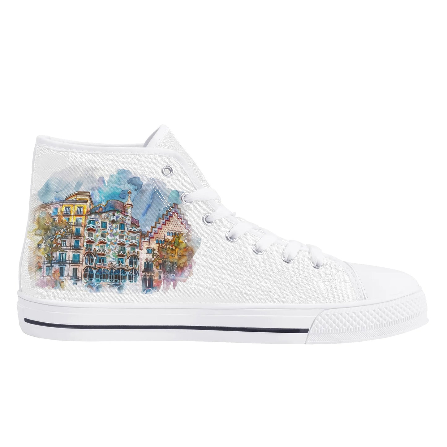 Spain Heritage High Top Canvas Shoes - Women