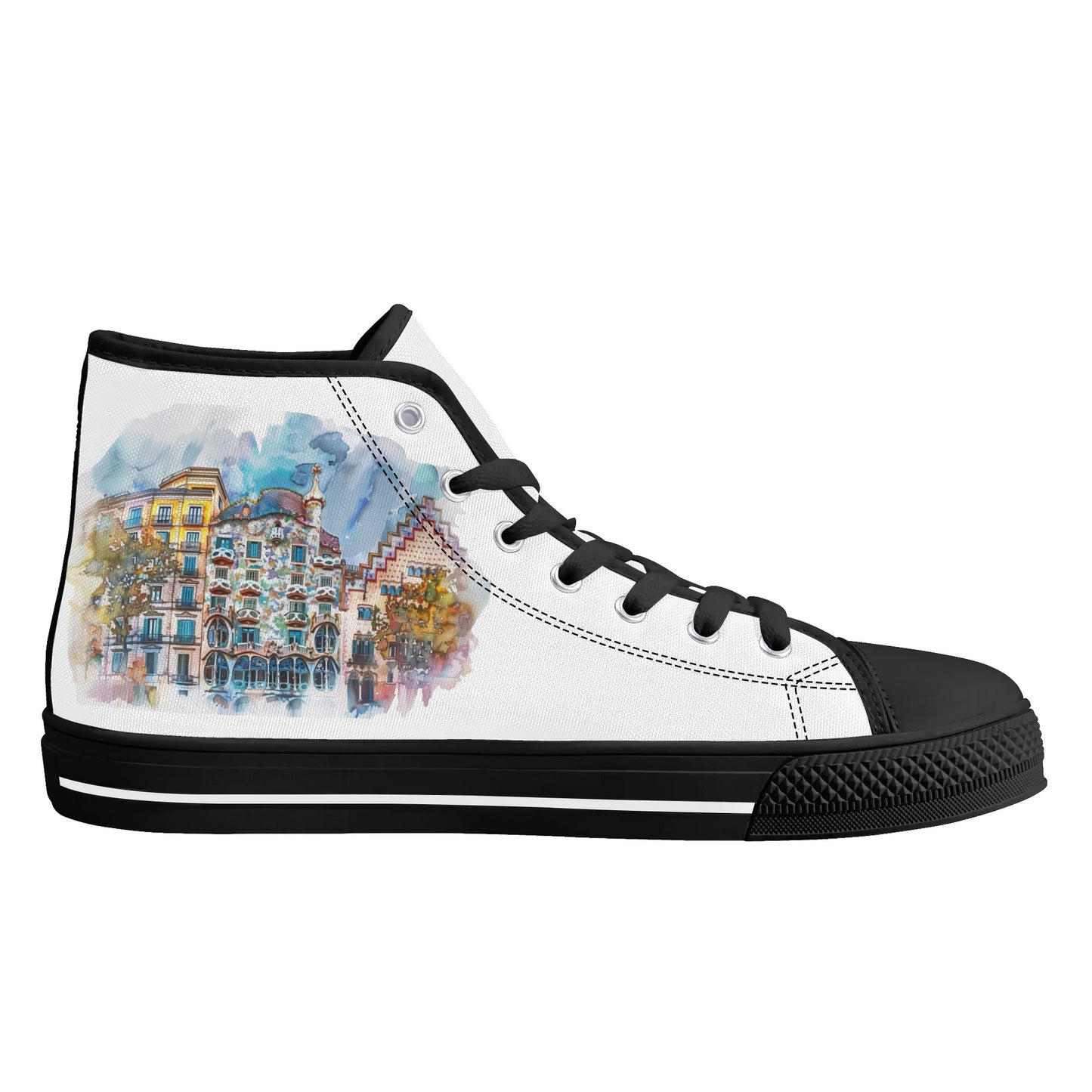 Spain Heritage High Top Canvas Shoes - Women