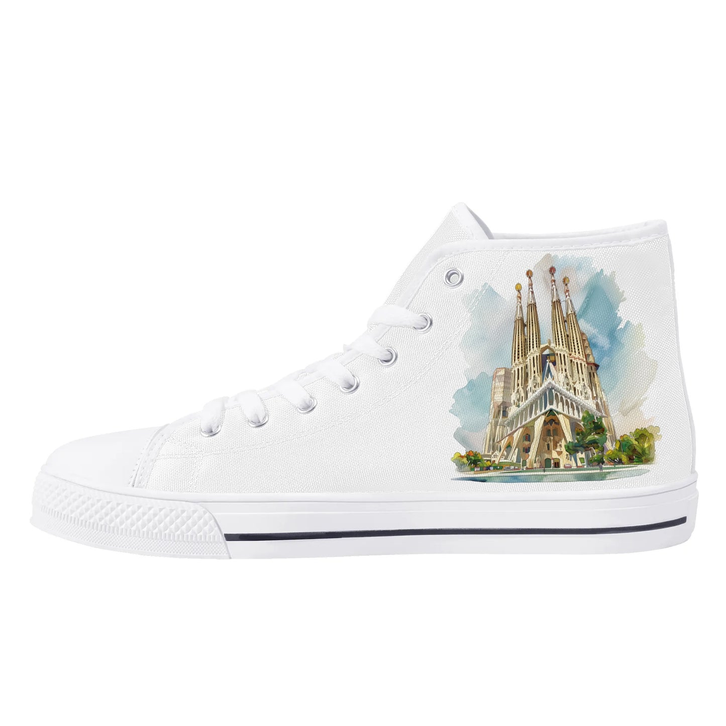 Spain Heritage High Top Canvas Shoes - Women