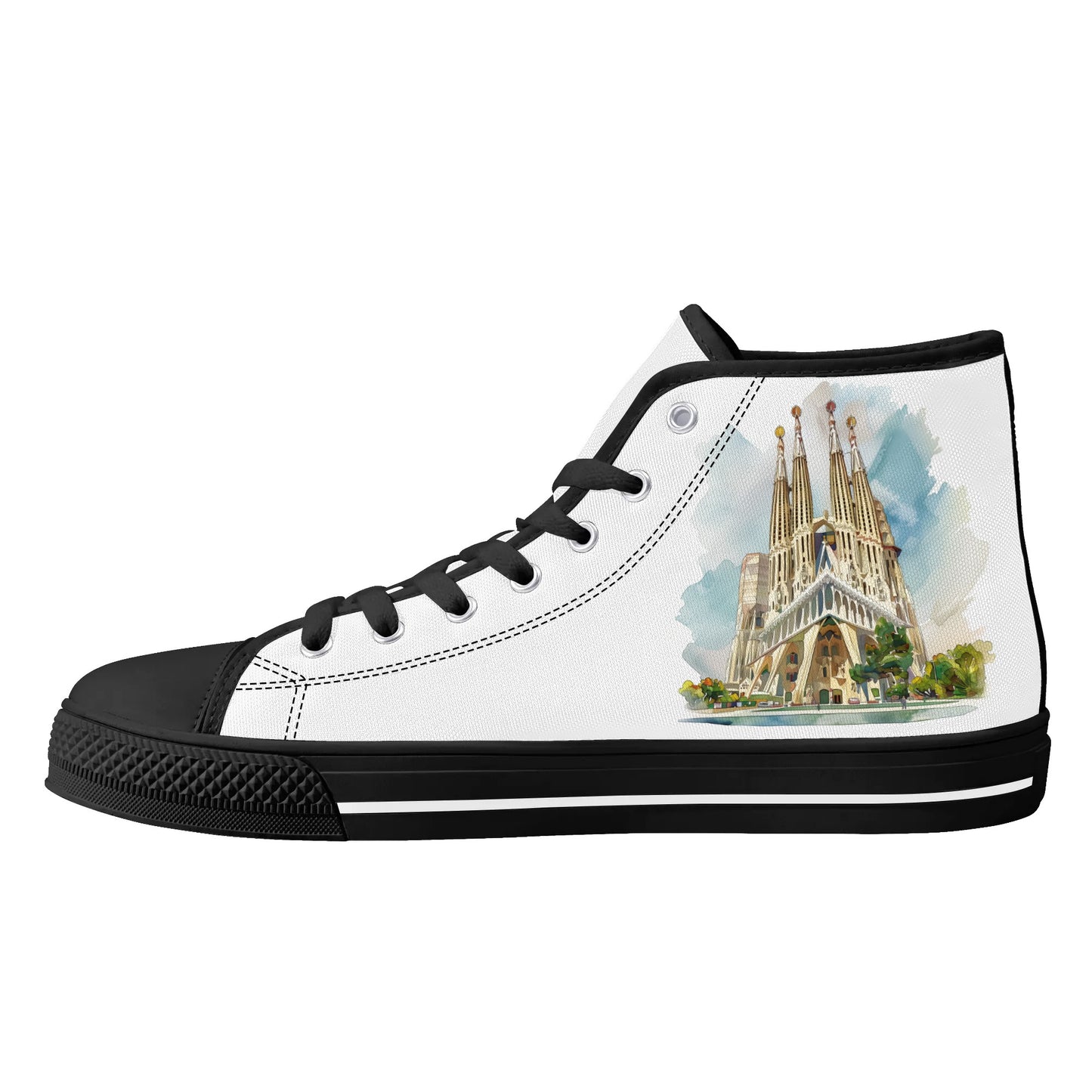 Spain Heritage High Top Canvas Shoes - Women