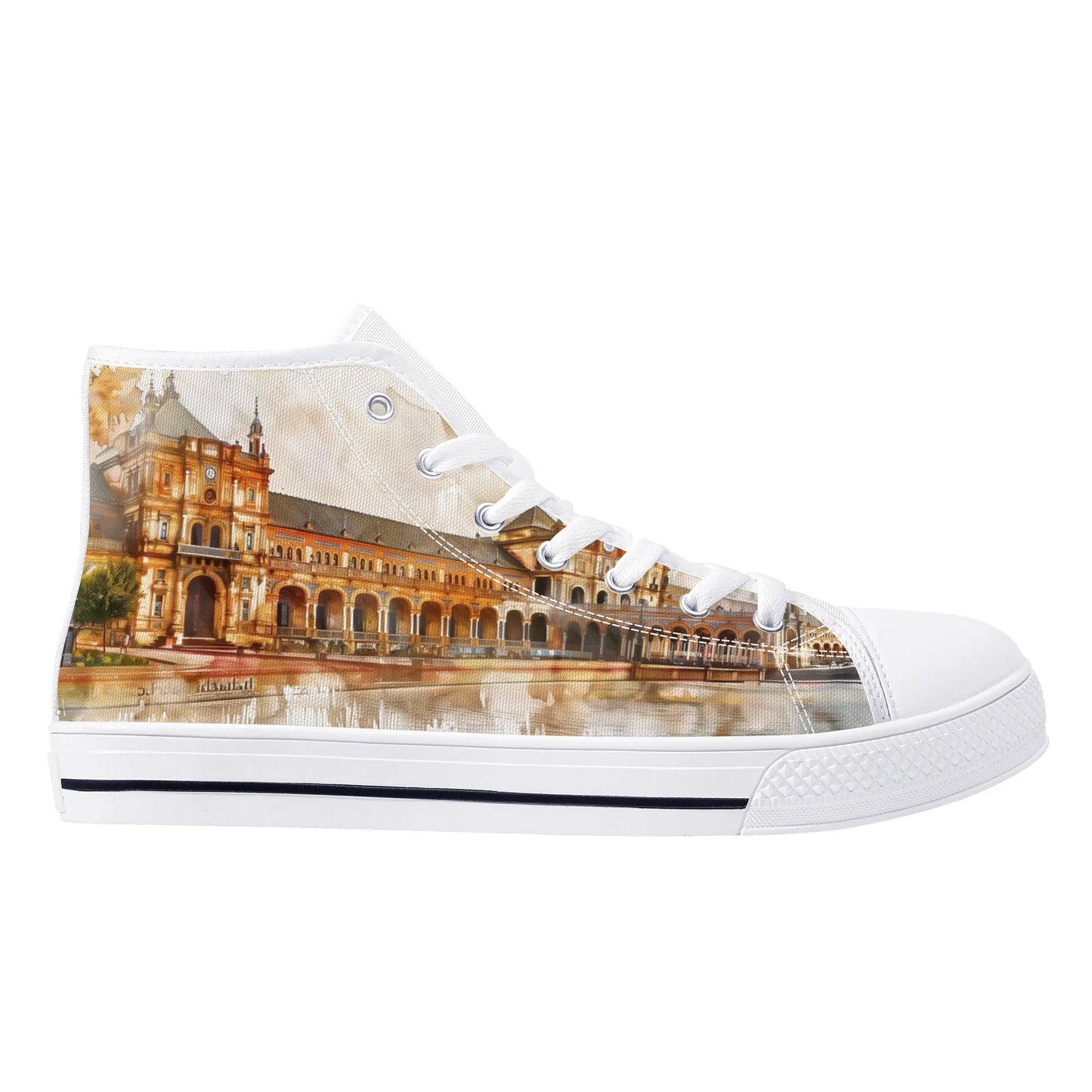 Spain Heritage High Top Canvas Shoes - Women