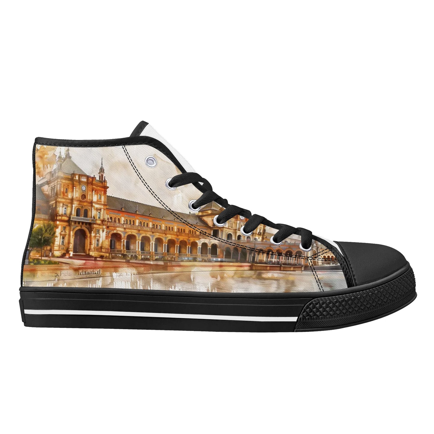 Spain Heritage High Top Canvas Shoes - Women