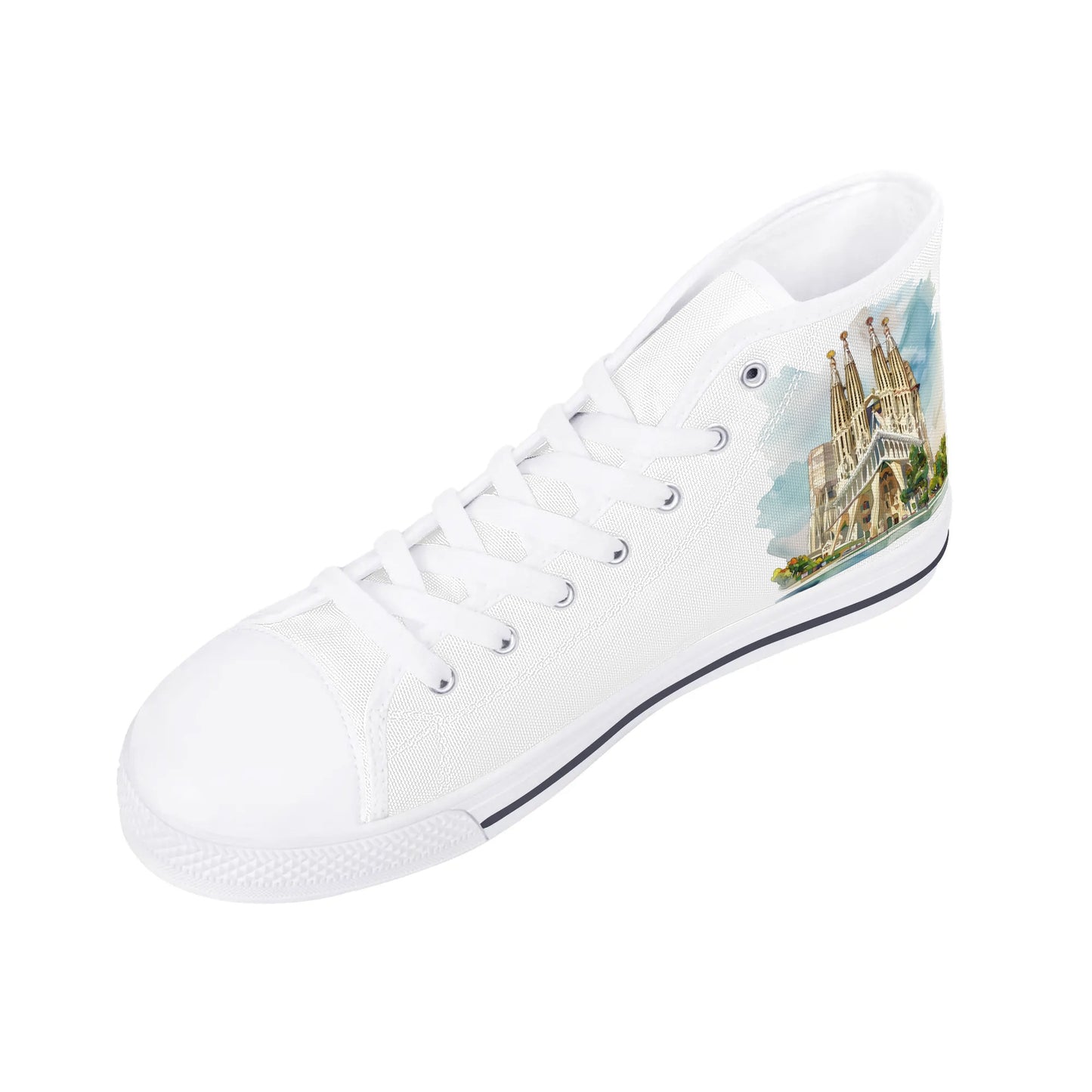 Spain Heritage High Top Canvas Shoes - Women