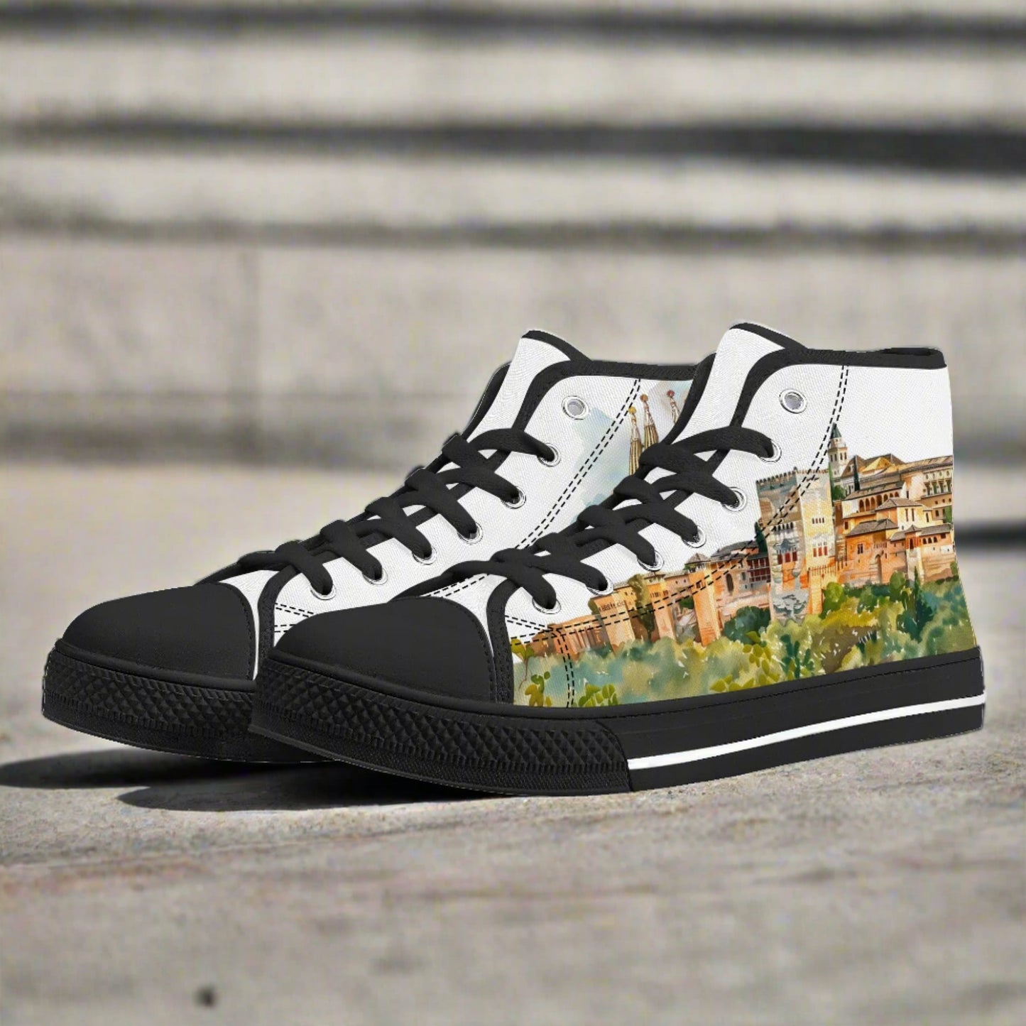 Spain Heritage High Top Canvas Shoes - Women