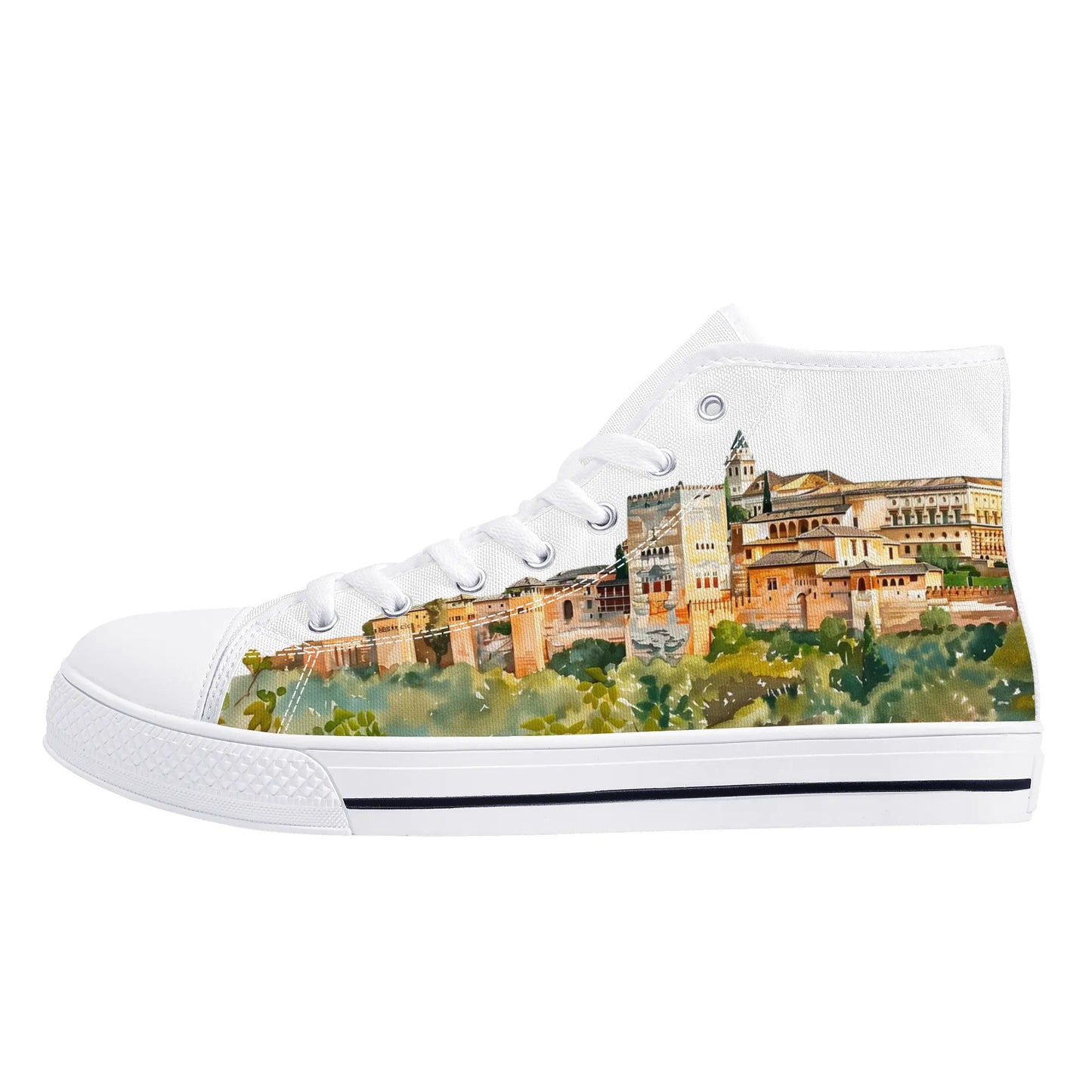 Spain Heritage High Top Canvas Shoes - Women