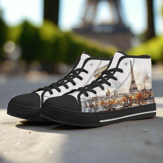 Parisian Panorama High Top Canvas Shoes - Men