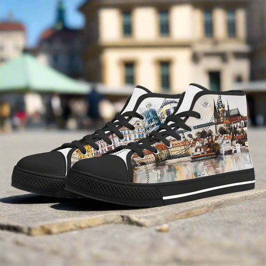 Prague Panorama High Top Canvas Shoes - Men