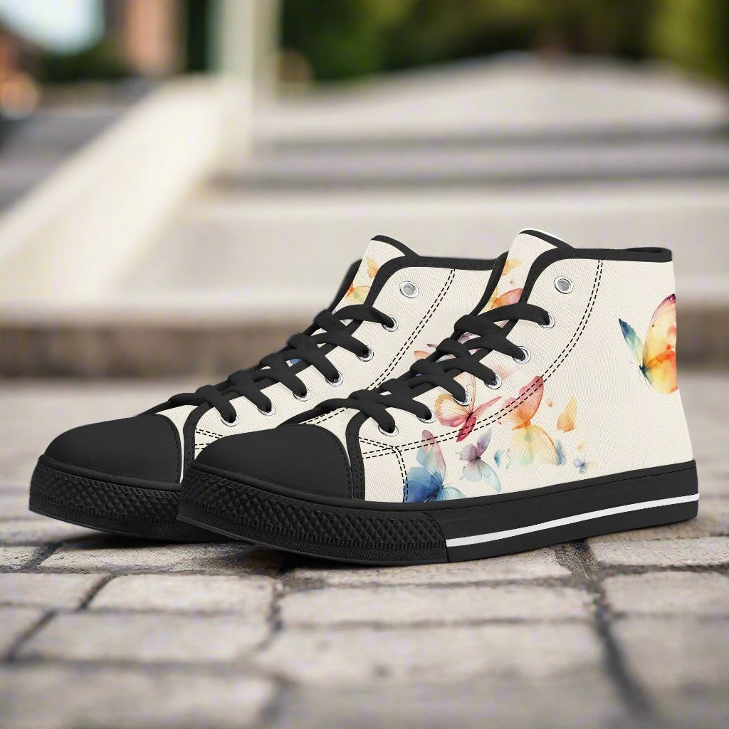 Butterfly Breeze High Top Canvas Shoes - Women