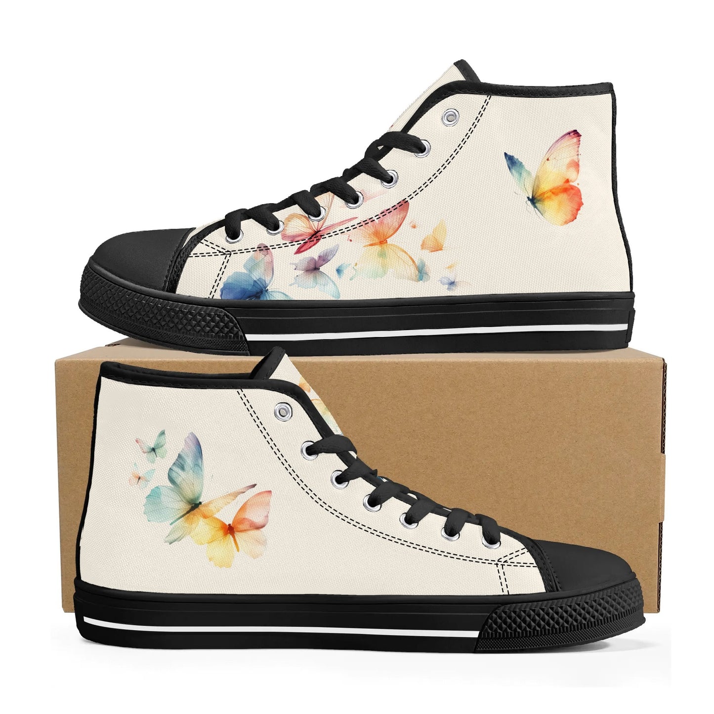 Butterfly Breeze High Top Canvas Shoes - Women