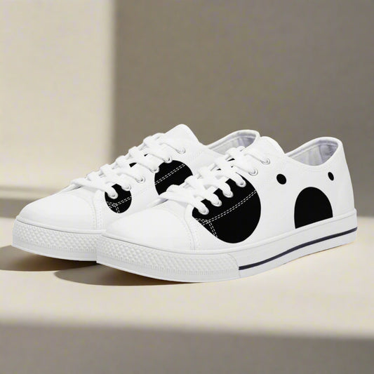 Dotty Chic Low Top Canvas Shoes - Women