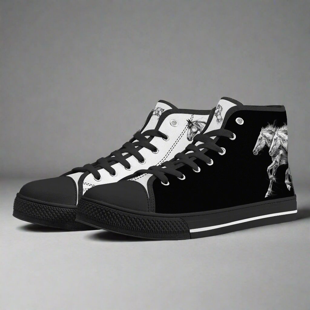 Shadow Stallion High Top Canvas Shoes - Women