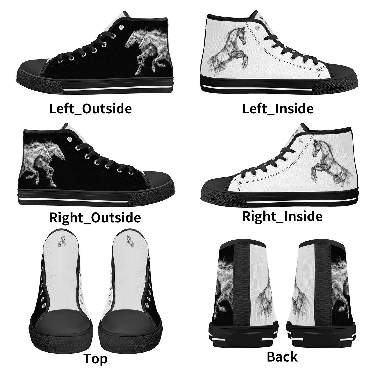 Shadow Stallion High Top Canvas Shoes - Men