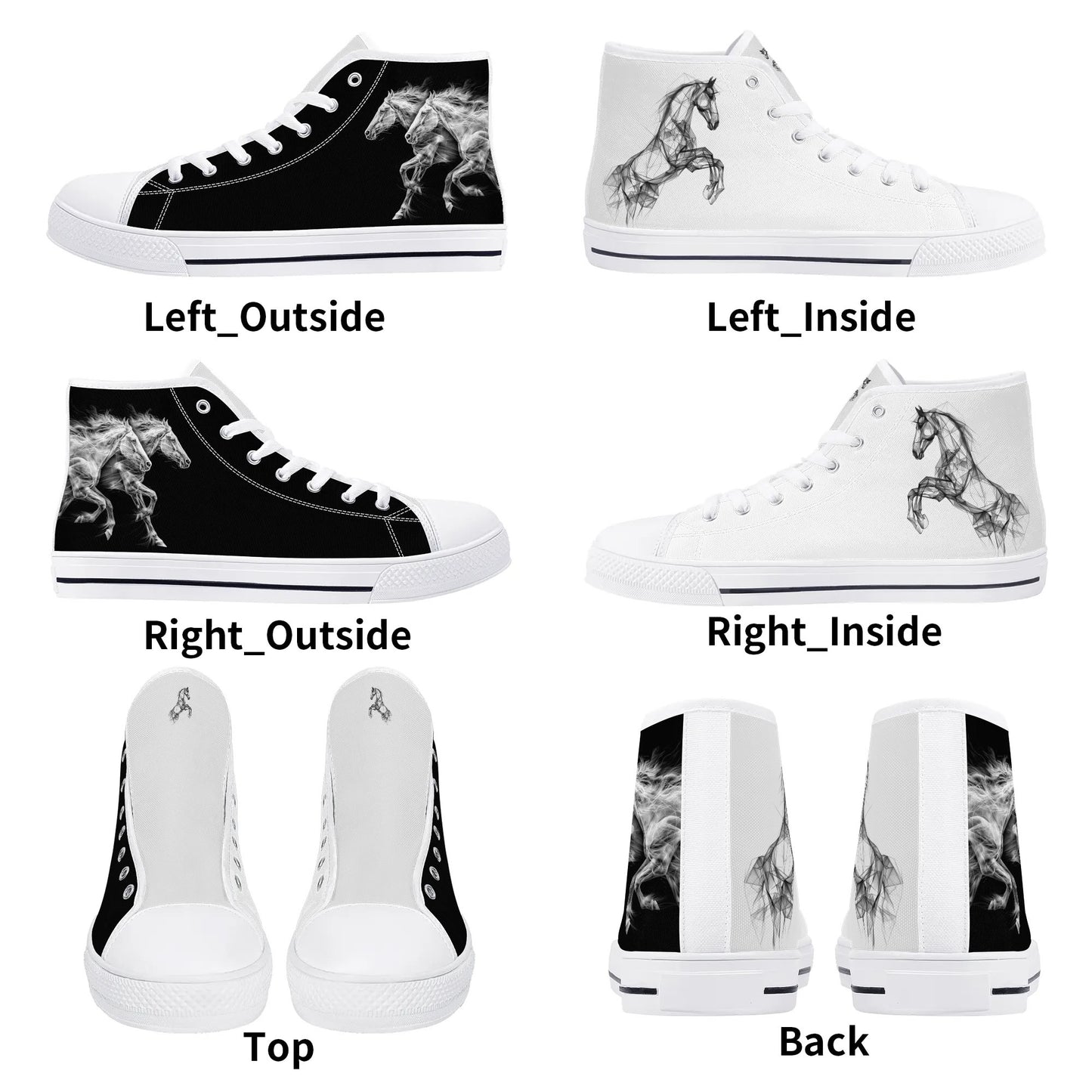 Shadow Stallion High Top Canvas Shoes - Men