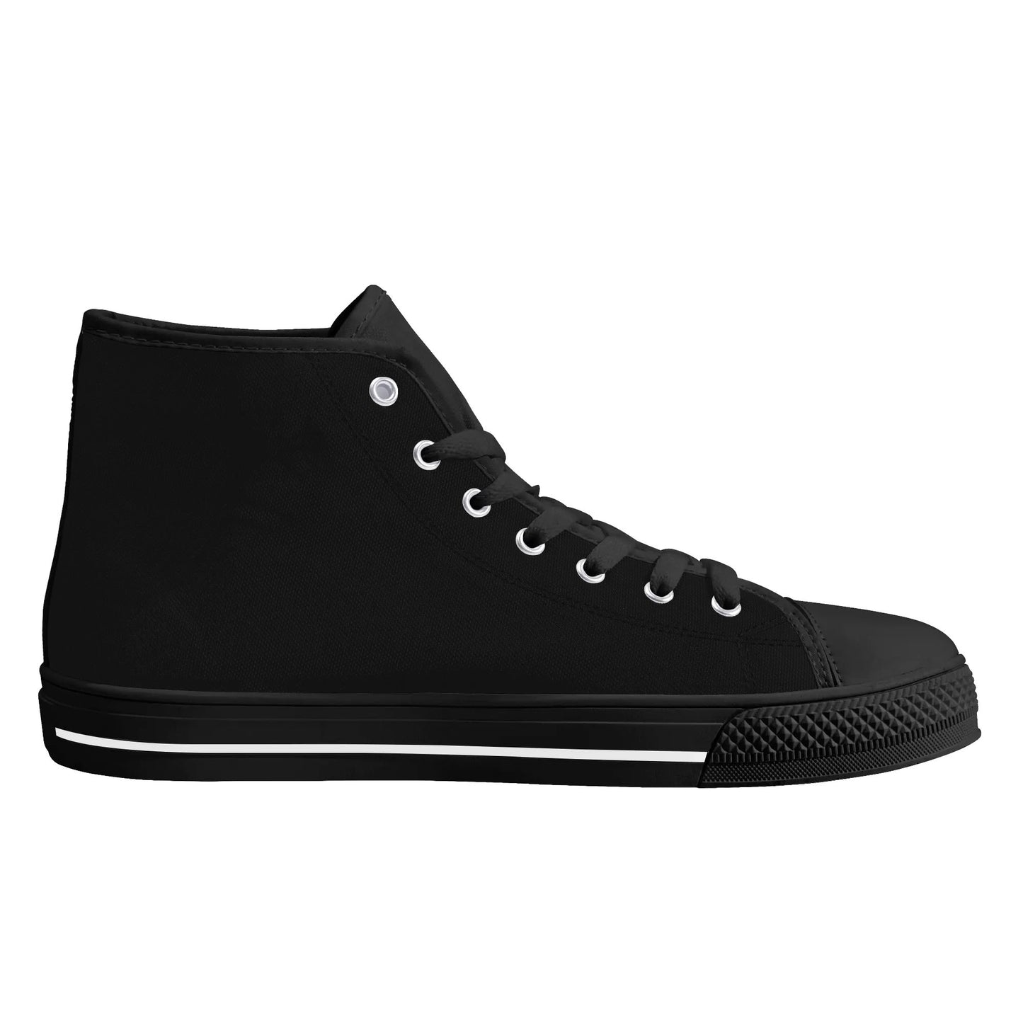 Wolf Whisper Minimal High Top Canvas Shoes - Men