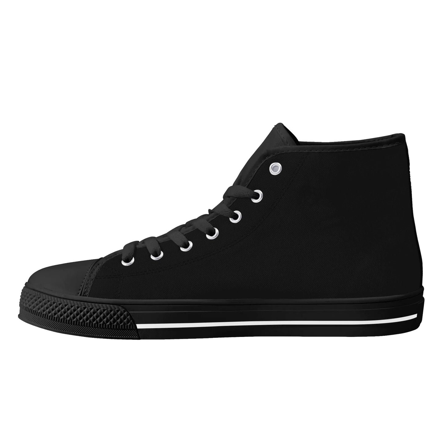 Wolf Whisper Minimal High Top Canvas Shoes - Men