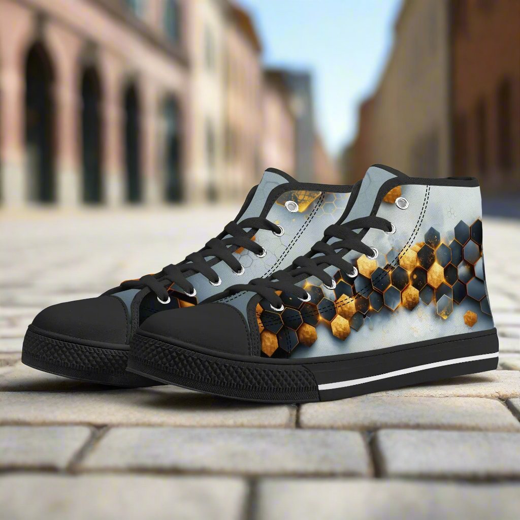 Celestial Hive High Top Canvas Shoes - Women