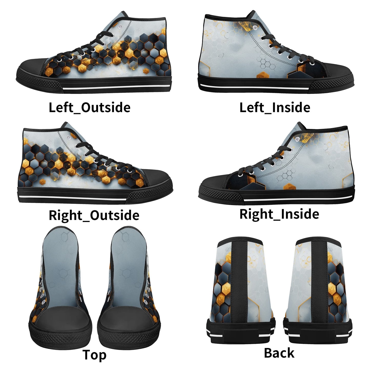 Celestial Hive High Top Canvas Shoes - Women