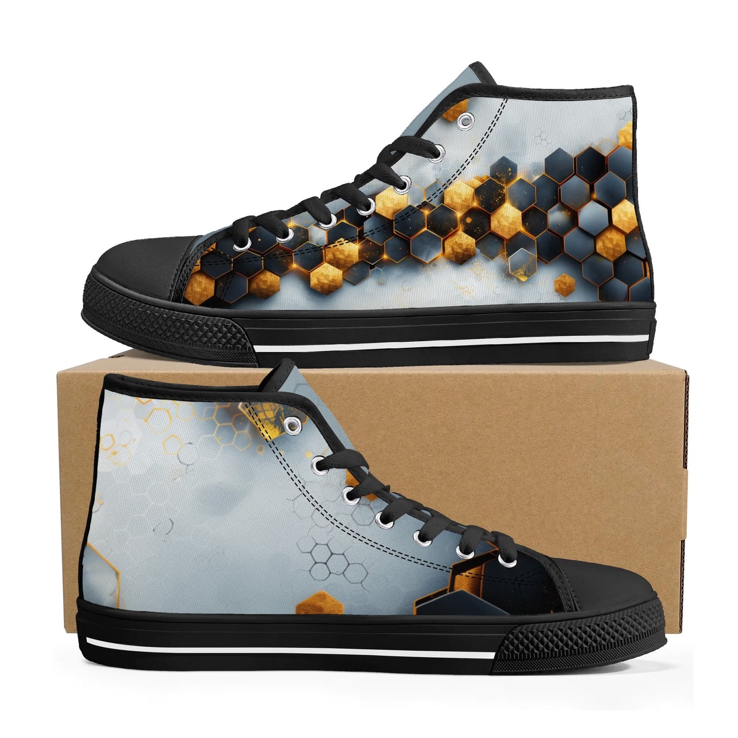 Celestial Hive High Top Canvas Shoes - Women