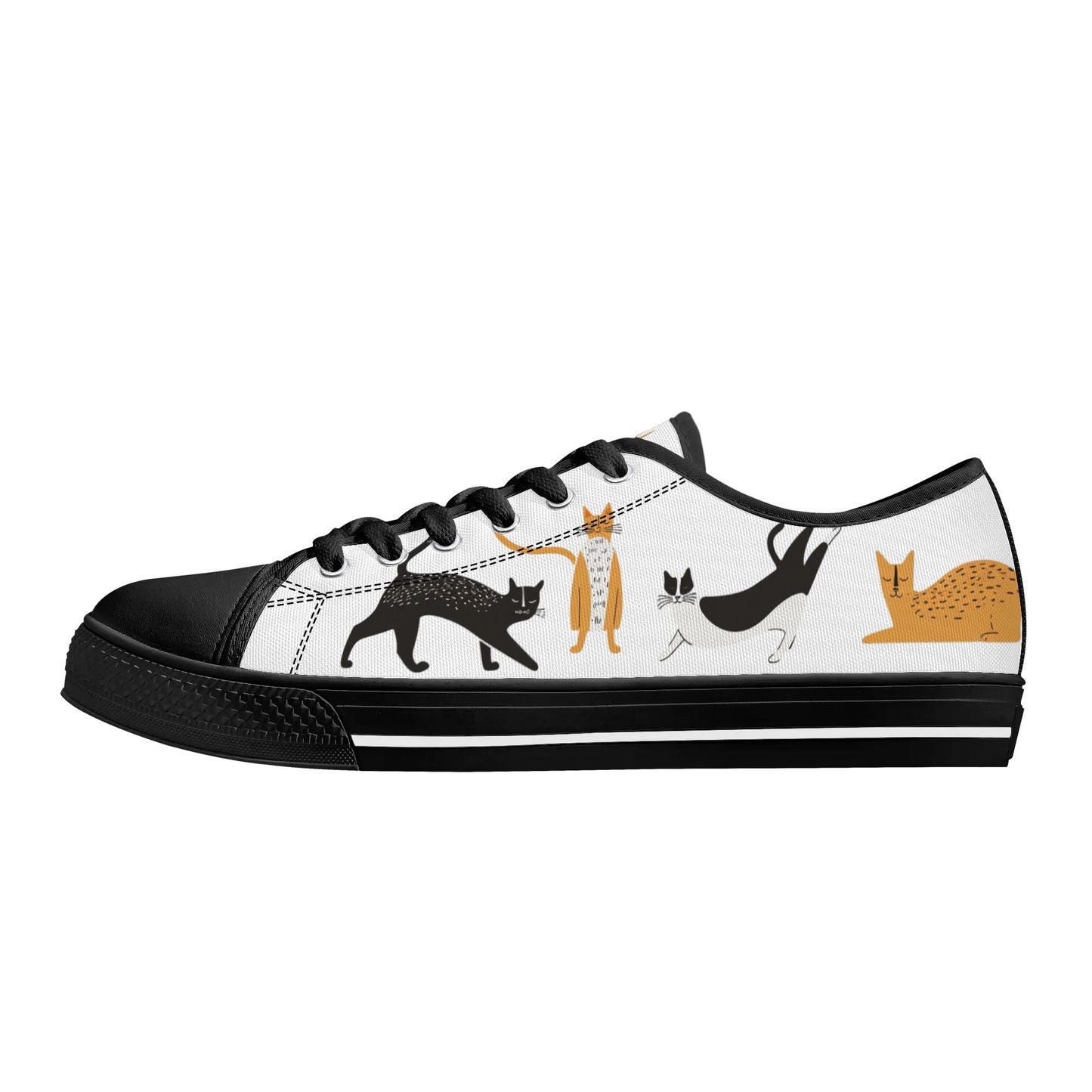 Catnap Parade Low Top Canvas Shoes - Women