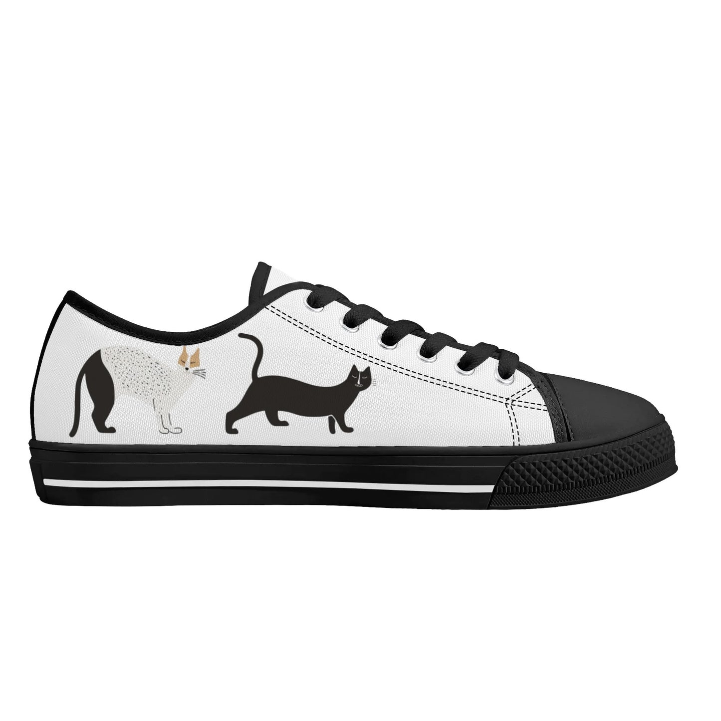 Catnap Parade Low Top Canvas Shoes - Women