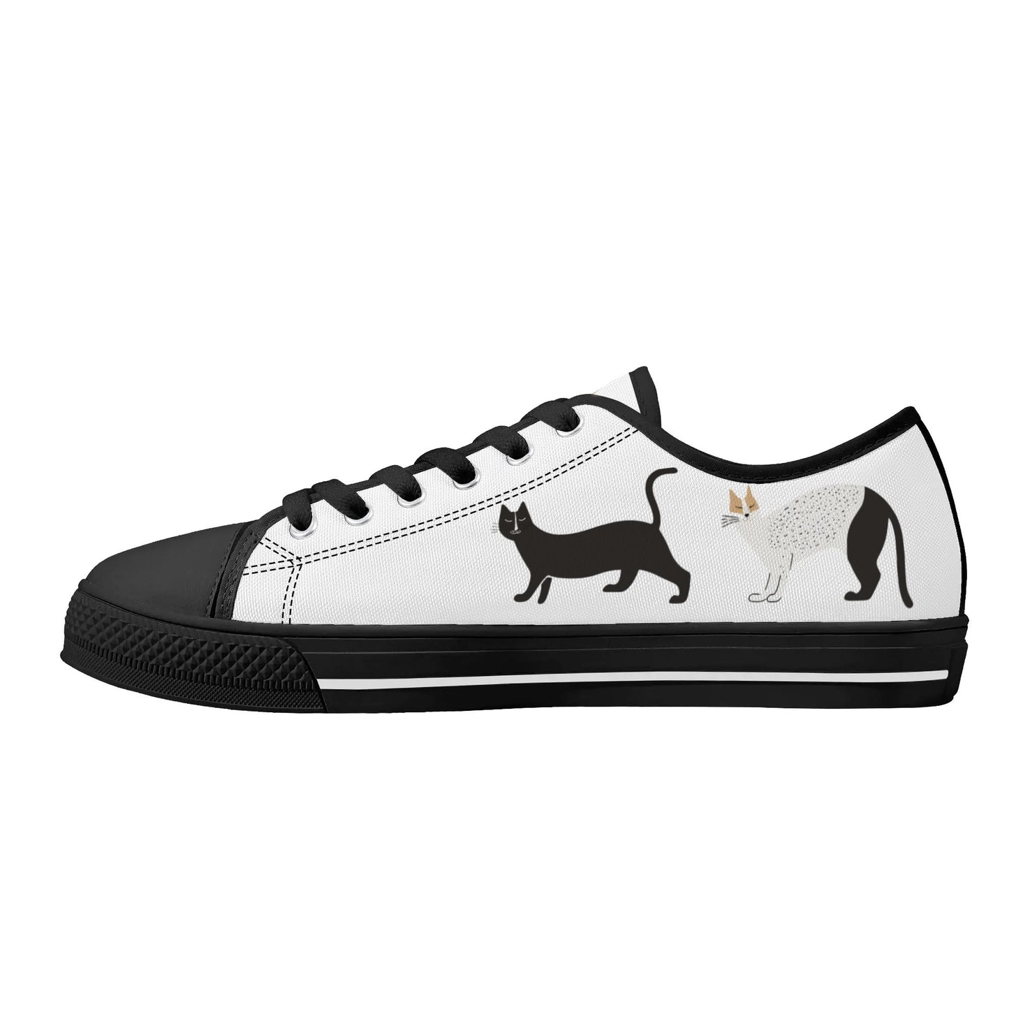 Catnap Parade Low Top Canvas Shoes - Women