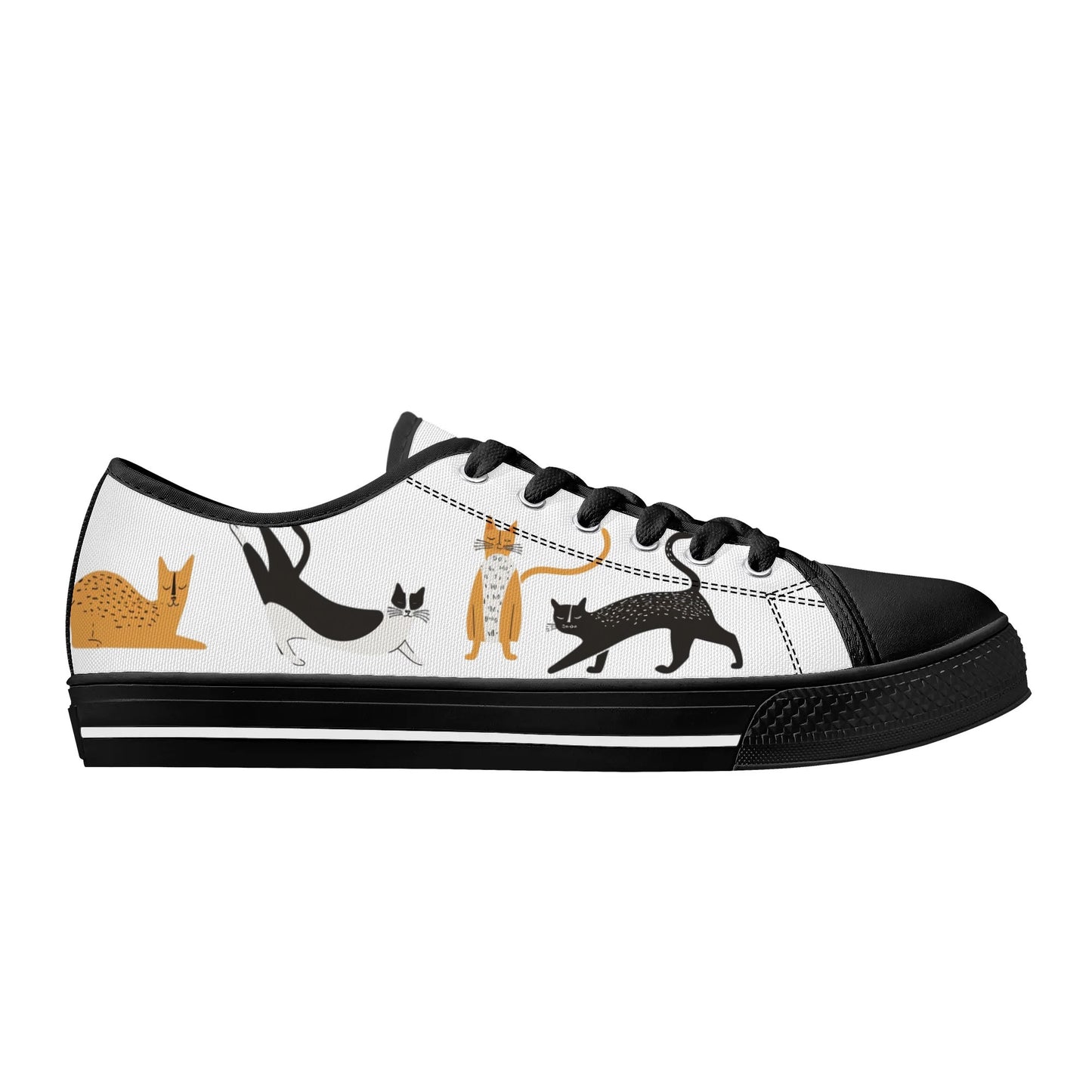 Catnap Parade Low Top Canvas Shoes - Women