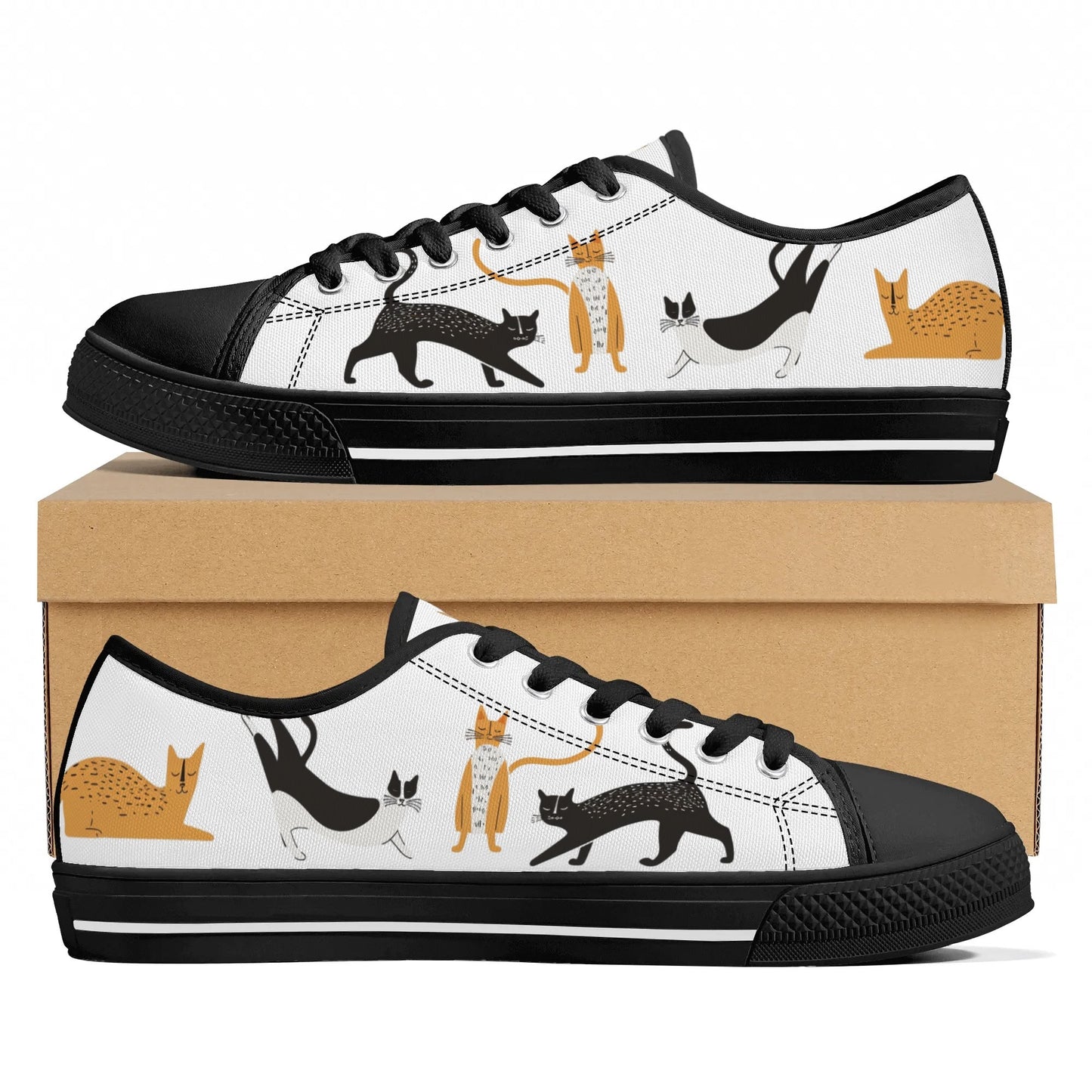 Catnap Parade Low Top Canvas Shoes - Women