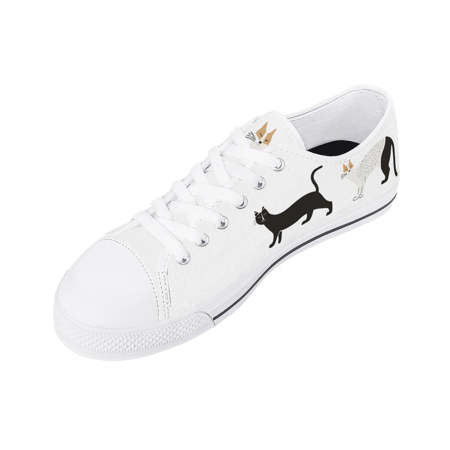 Catnap Parade Low Top Canvas Shoes - Women