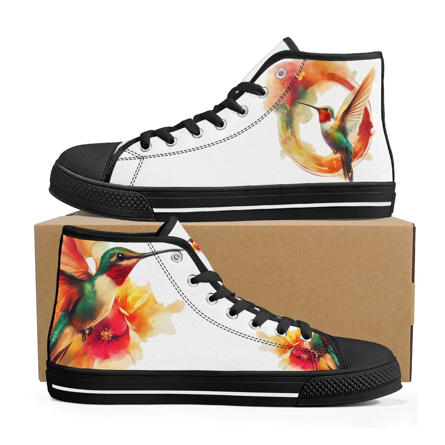 Wings of Color High Top Canvas Shoes - Women