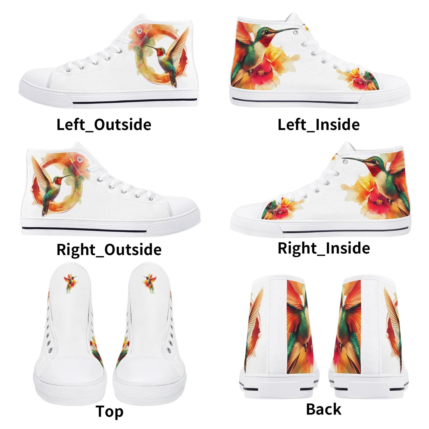 Wings of Color High Top Canvas Shoes - Women