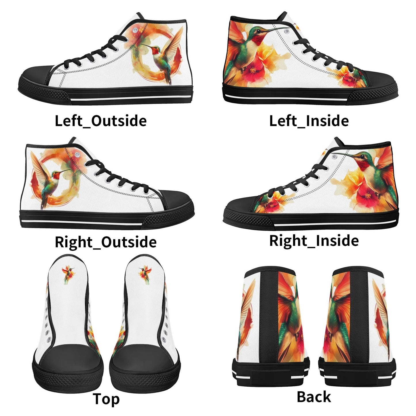 Wings of Color High Top Canvas Shoes - Women