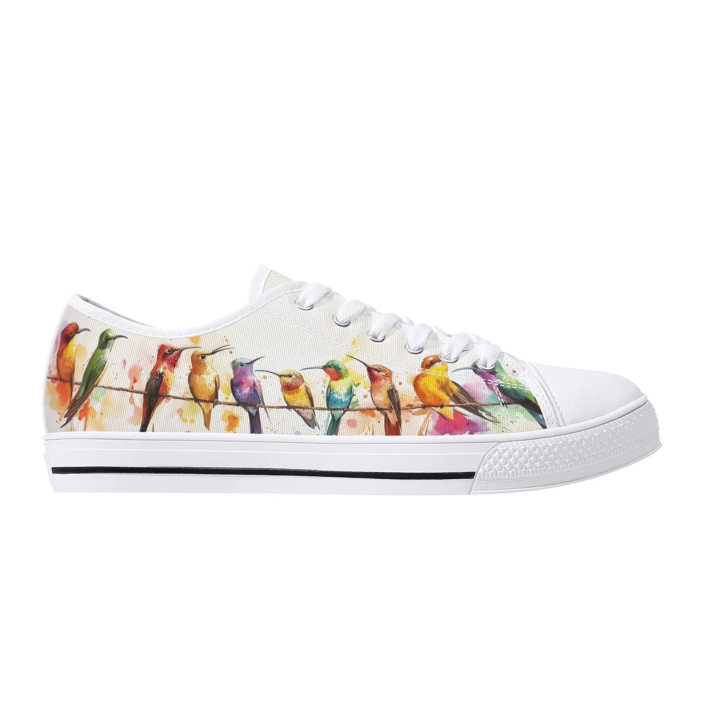 Hummingbird Serenade Low Top Canvas Shoes - Women