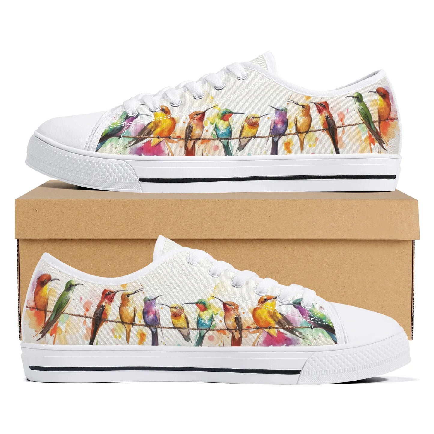 Hummingbird Serenade Low Top Canvas Shoes - Women