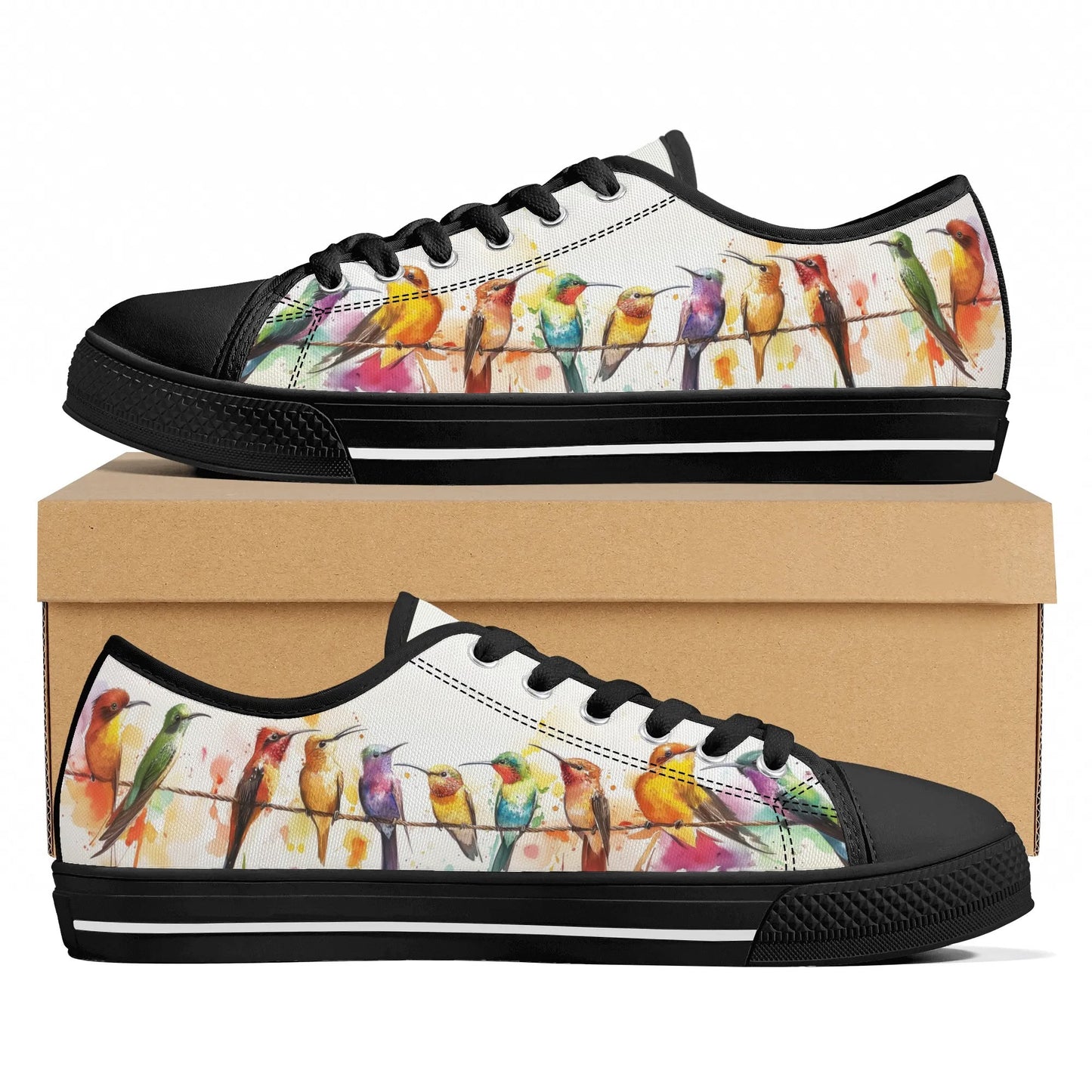 Hummingbird Serenade Low Top Canvas Shoes - Women