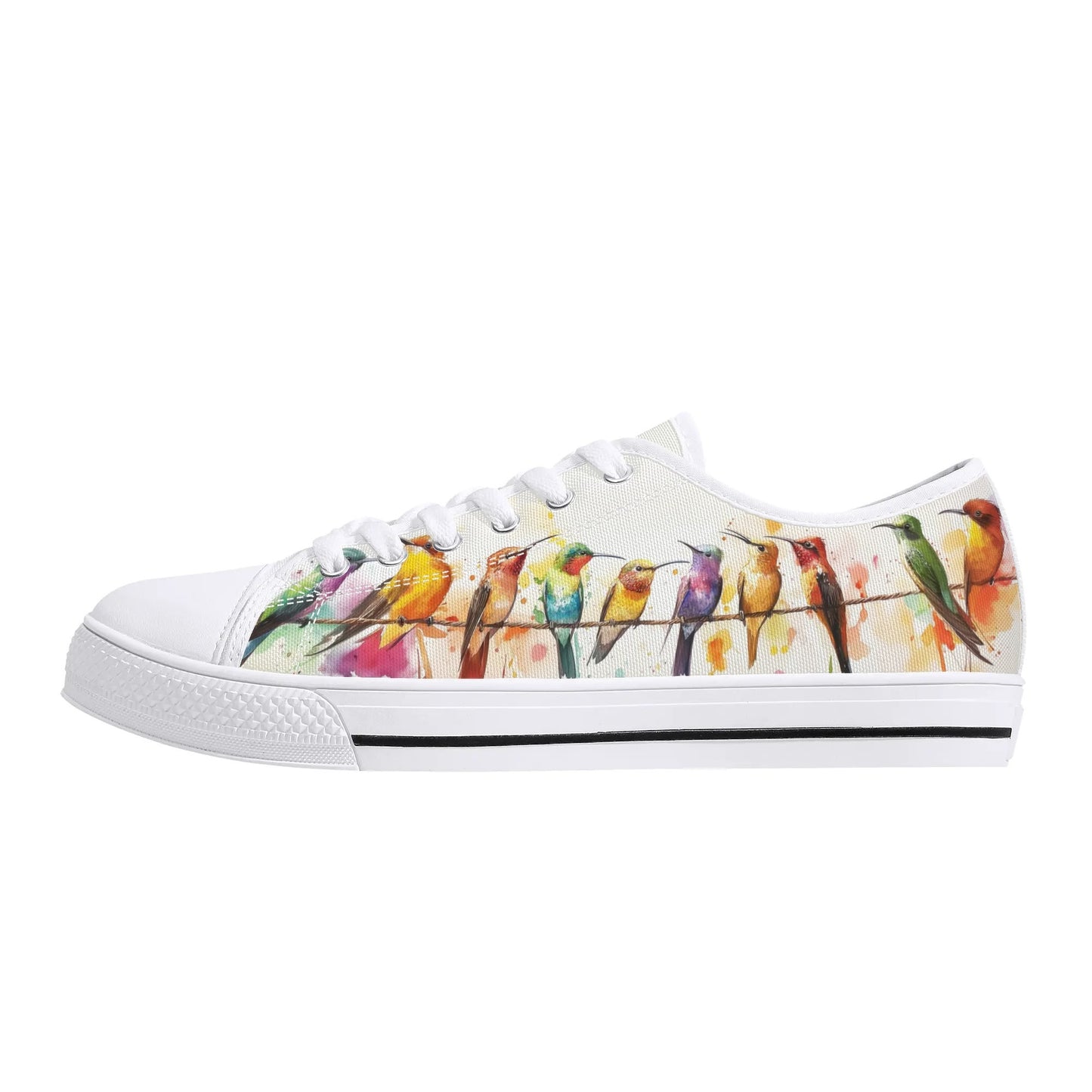 Hummingbird Serenade Low Top Canvas Shoes - Women