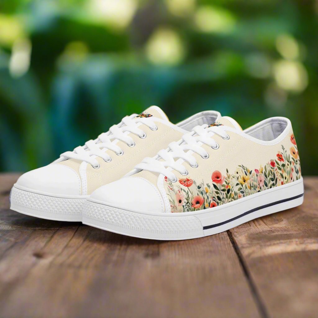 Butterfly Breeze Low Top Canvas Shoes - Women