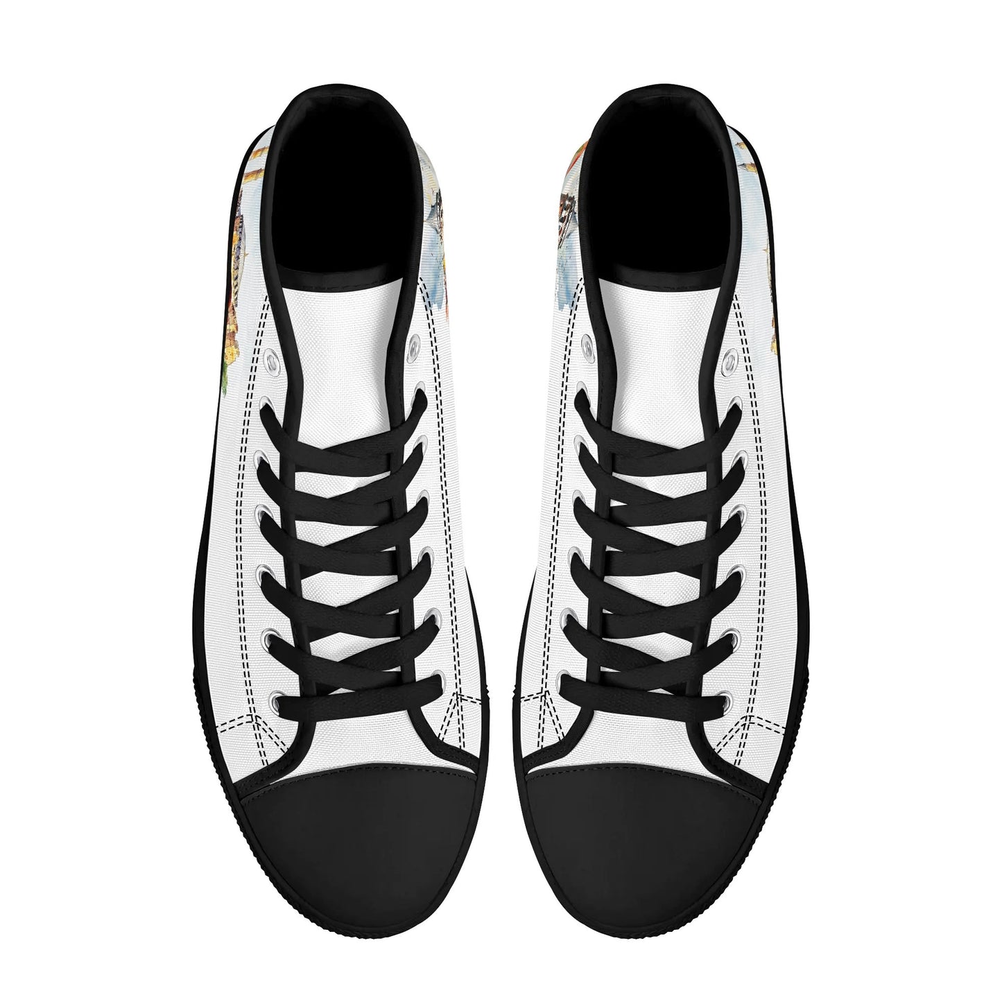 Bosphorus Breeze Minimal High Top Canvas Shoes - Women