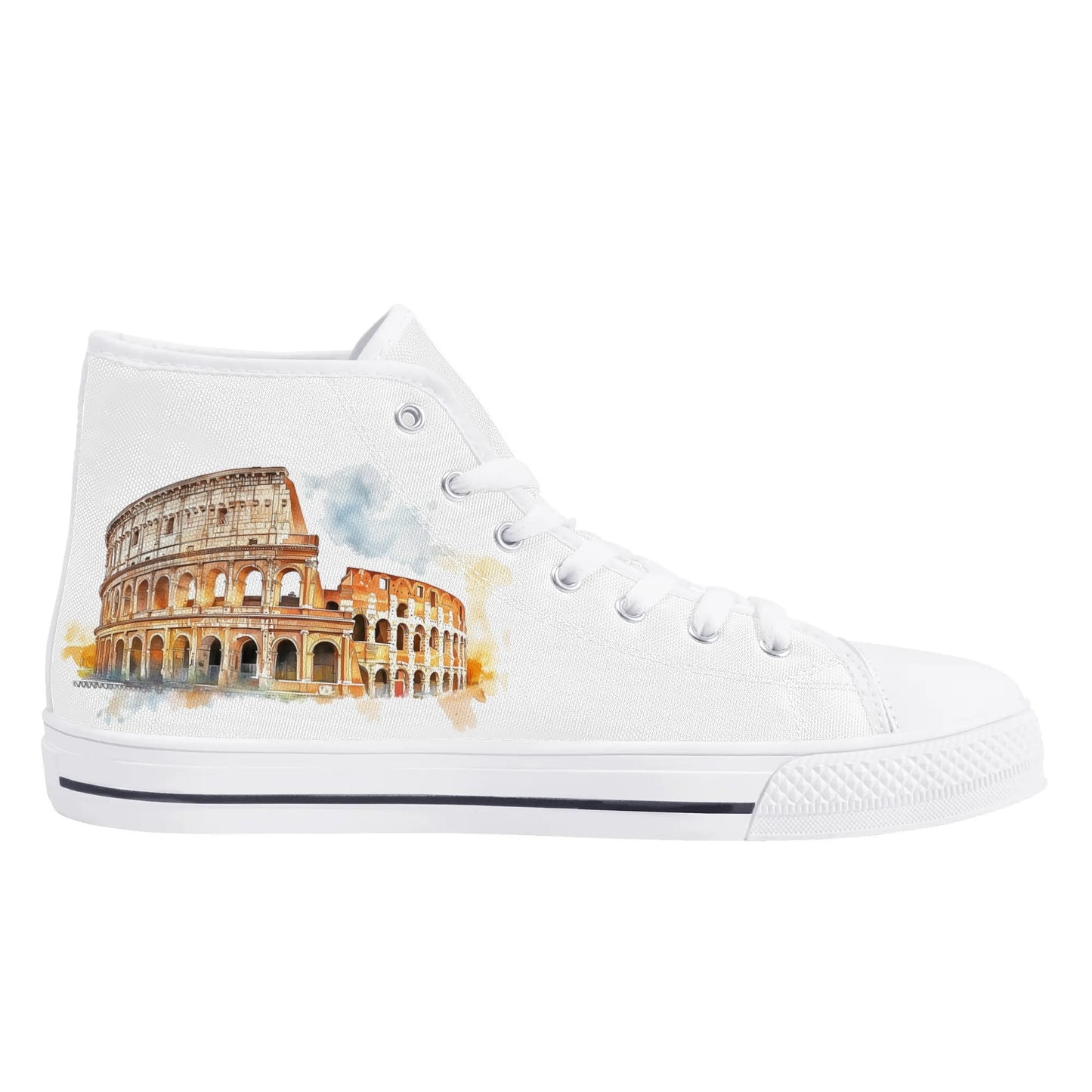 Ciao Roma Minimal High Top Canvas Shoes - Men