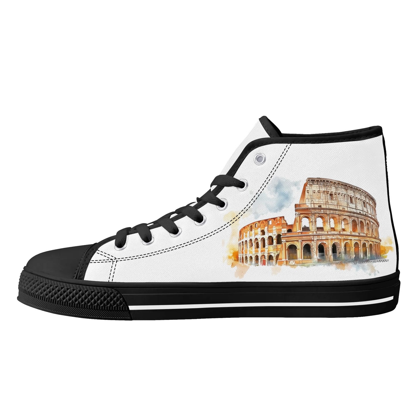 Ciao Roma Minimal High Top Canvas Shoes - Men