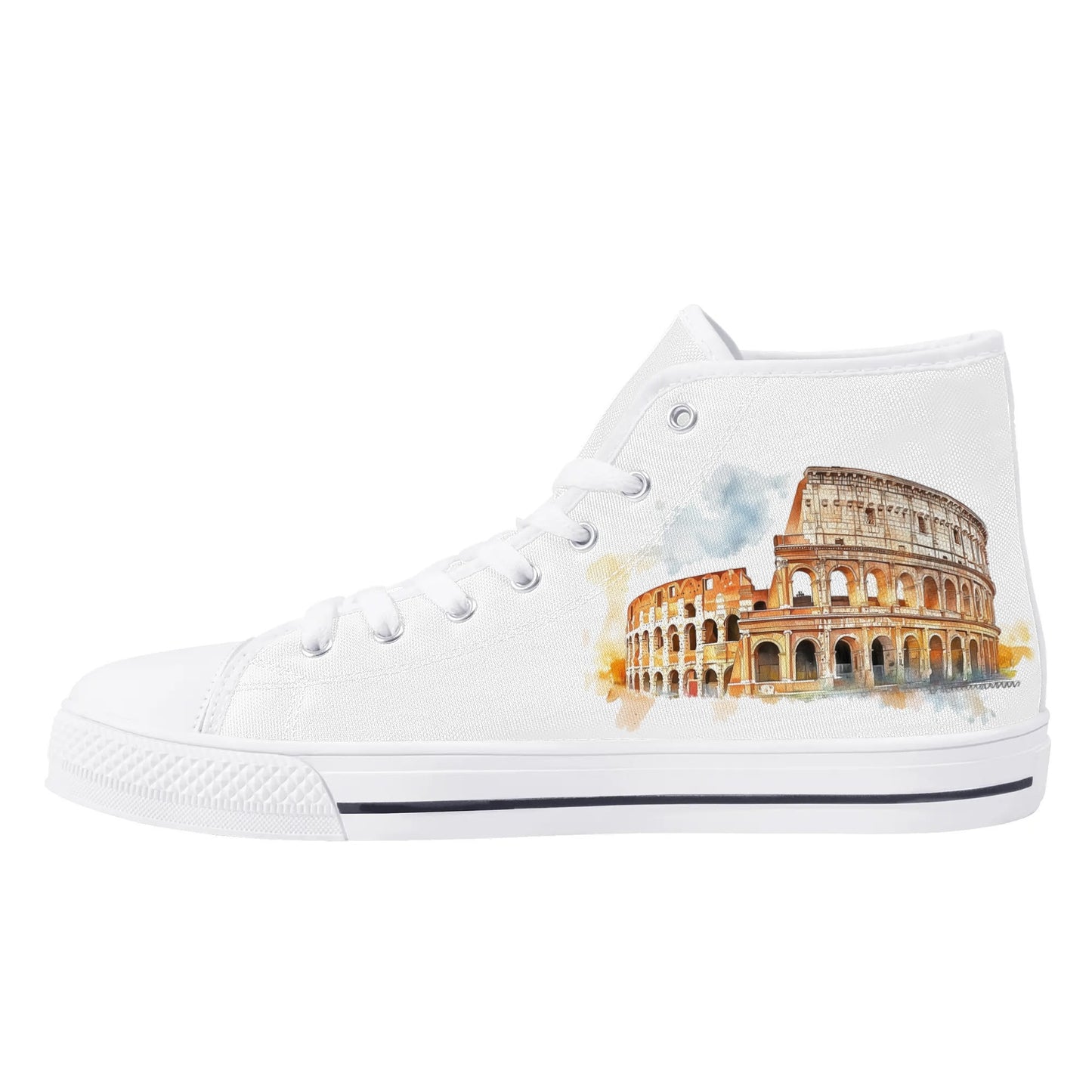 Ciao Roma Minimal High Top Canvas Shoes - Men